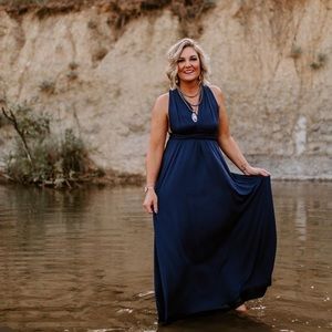 Navy Blue Multi-Way Dress